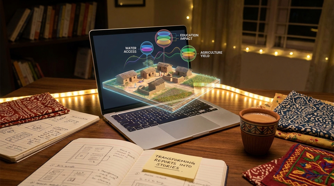 How Immersive 3D Design is Revolutionizing Indian NGO Impact Reports