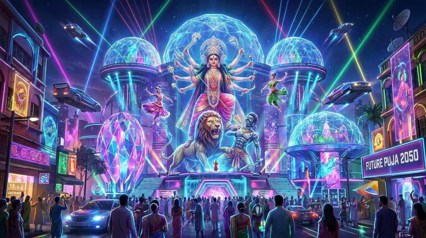 How AI-Powered 3D Festival Pages Revolutionize Durga Puja Marketing
