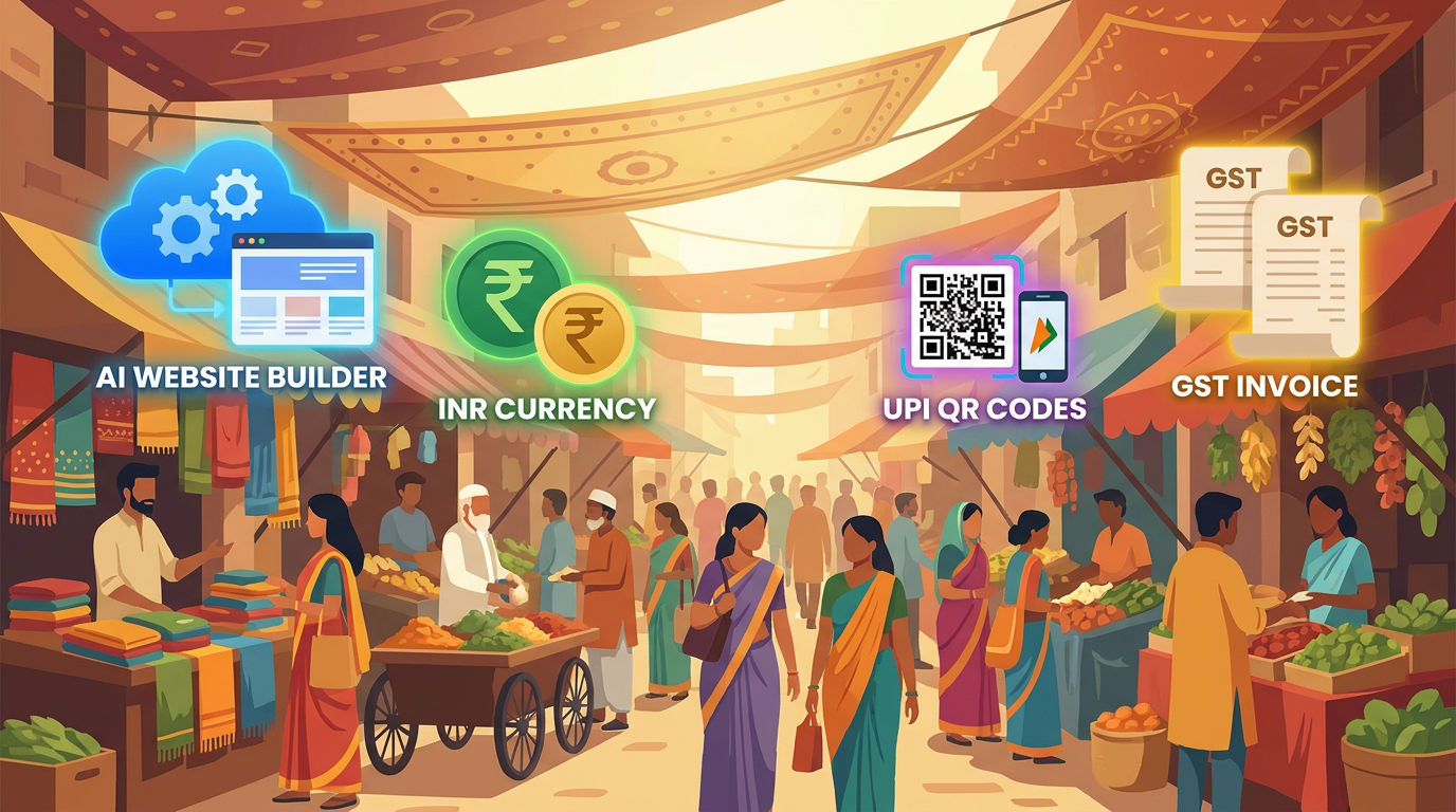 AI Website Builders With INR Pricing & Indian Payment Methods