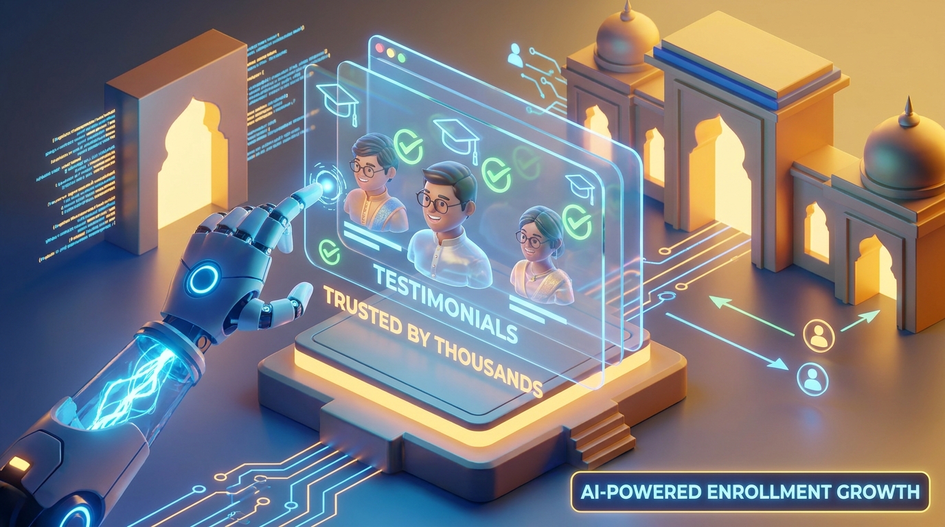 Creating 3D Immersive Testimonial Pages for Indian Coaching Institutes
