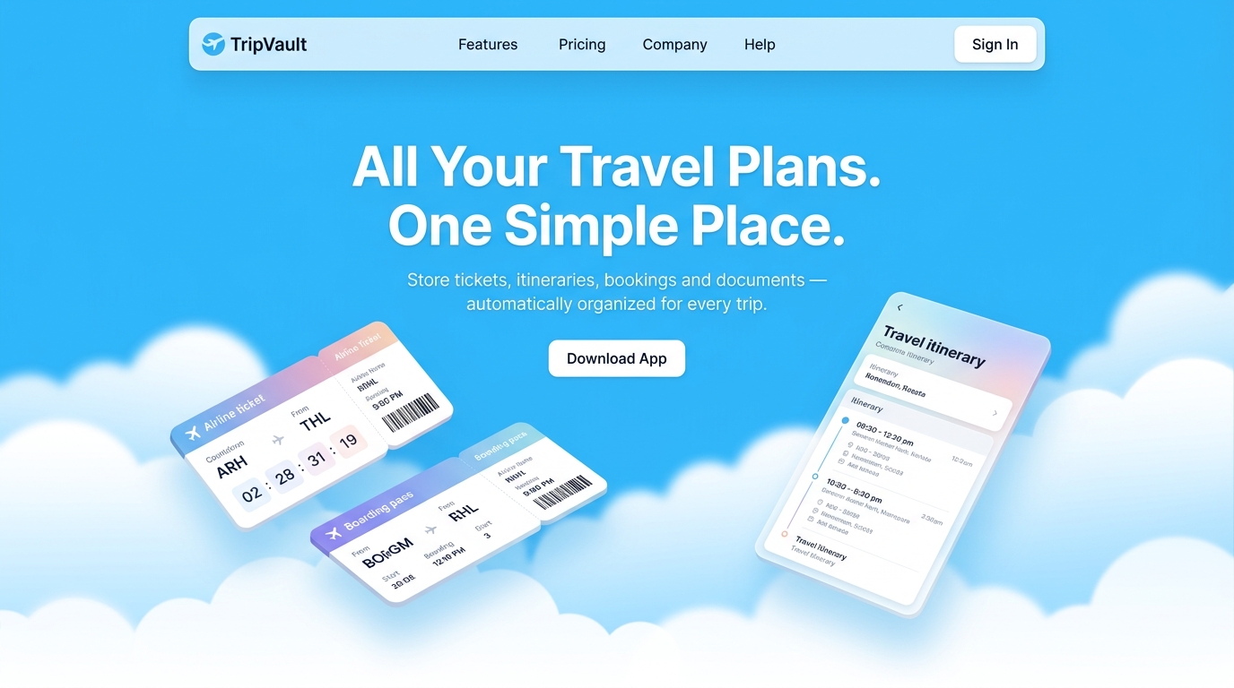 TripVault — Travel App
